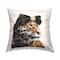 Stupell Industries Stylish Leopard Fancy Glam Hair Bow Jewel Throw Pillow, 18" x 18"